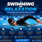 Male swimmer in full swim kit performing freestyle in pool for relaxation